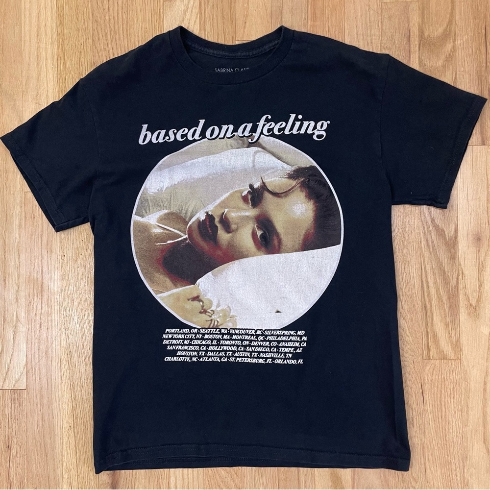 Sabrina Claudio T-Shirt Black Med Based on A Feeling Graphic Tee R&B Neo-Soul